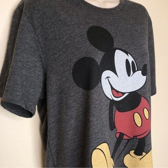 Disney X Old Navy Collectabilitees Mickey Mouse Heather Gray Unisex T Medium - Picture 2 of 11